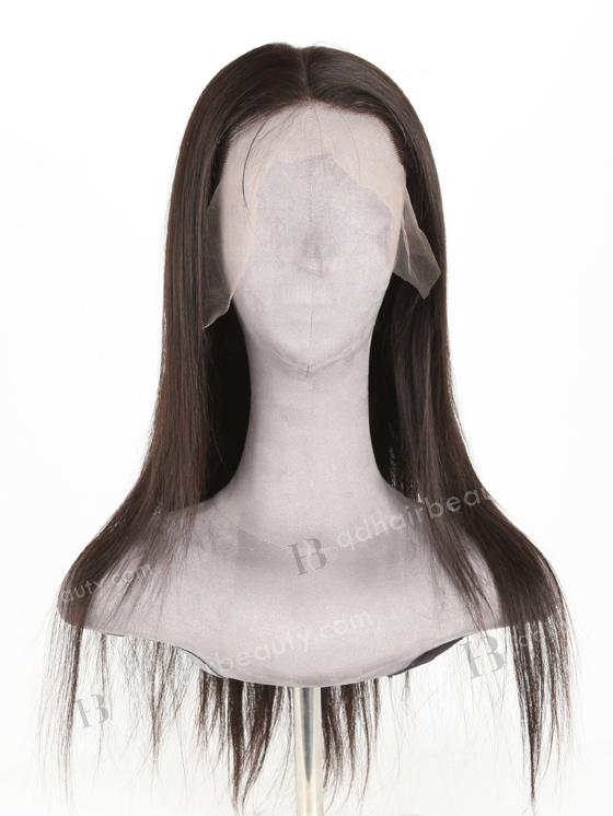 In Stock Indian Remy Hair 18" Straight Natural Color HD Lace Front Wig LLF-01018